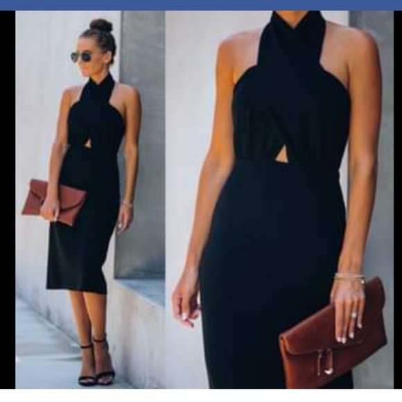 VICI Aakaa Halter Open Back Dress